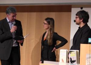 v.l.n.r.: Dr. Bernd Busch, Corinna Antelmann, Martin Kordić